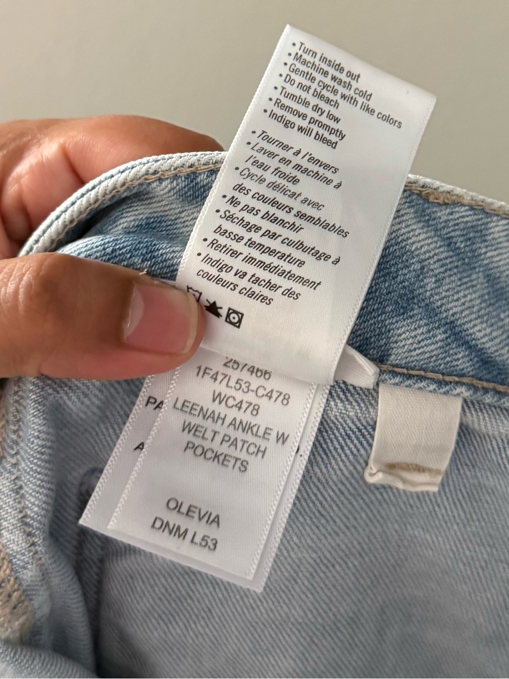 Paige Leenah Ankle Wide Leg Jeans 28 Light Denim Blue Olevia Coastal Minimalist - Picture 11 of 13